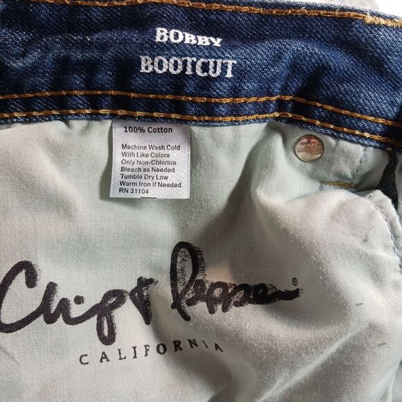 Chip+Pepper Bobby Bootcut 5 Pocket Distressed Denim Jeans Blue Men's 34/32.5.... - Picture 2 of 10